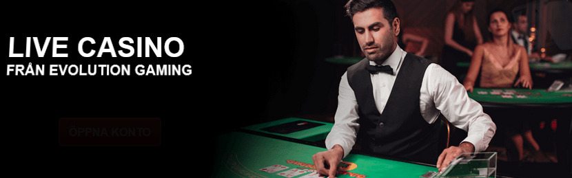 Du kan spela Live Casino på SverigeKronan