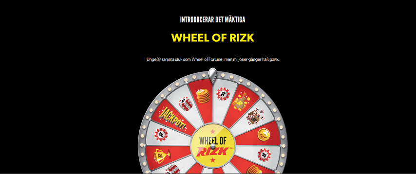 Spela Wheel of Rizk