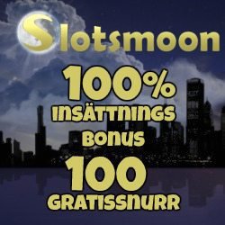 Slotsmoon casino 100% insättningsbonus och 100 gratissnurr Slotsmoon casino 100% insättningsbonus och 100 gratissnurr