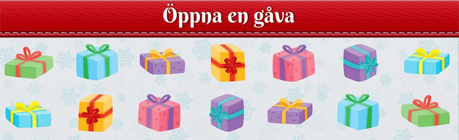 GoWild julkalender 2018 öppna en gåva GoWild julkalender 2018 öppna en gåva