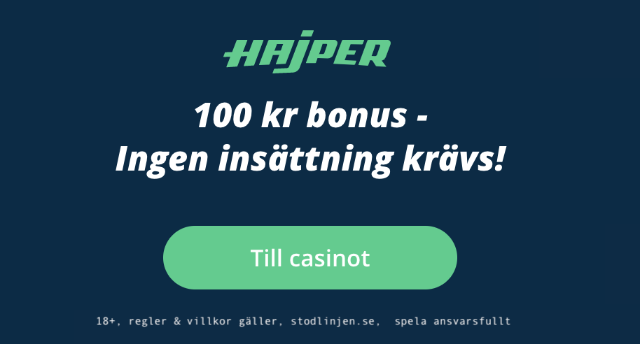 Nya svenska casinon 2021 Hajper casino